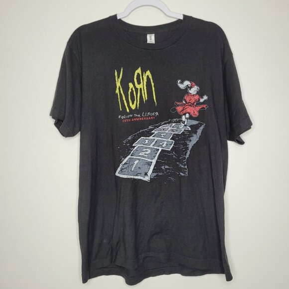 Korn follow the leader 20th anniversary short sleeve band shirt size large - Picture 1 of 6